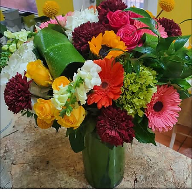 Congratulations arrangement by Serenity Flowers